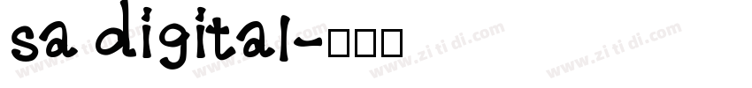 sa digital字体转换